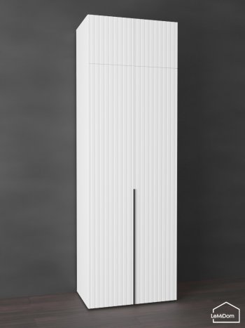 Шкаф с антресолью 800 мм Linnea MHR-2A-2 2450х800х510 (Белый-М 11.1.2) в Заречном - zarechnyj.mebel-e96.ru