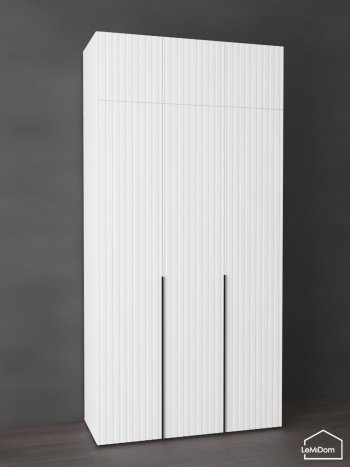 Шкаф с антресолью 1200 мм Linnea MHR-3A-1 2450х1200х510 (Белый-М 11.1.2) в Заречном - zarechnyj.mebel-e96.ru