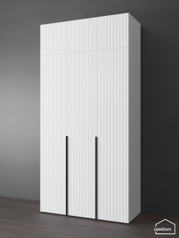 Шкаф с антресолью 1200 мм Linnea MHR-3A-1 2450х1200х510 (Белый-М 11.1.2) в Заречном - zarechnyj.mebel-e96.ru