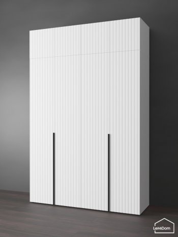 Шкаф с антресолью 1600 мм Linnea MHR-4A-1 2450х1600х510 (Белый-М 11.1.1) в Заречном - zarechnyj.mebel-e96.ru