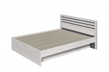 Кровать двуспальная Лиана графит (Зарон) в Заречном - zarechnyj.mebel-e96.ru