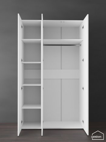 Шкаф Linnea MHR-3PO-1 2050х1200х510 (Белый-М 11.1.2) в Заречном - zarechnyj.mebel-e96.ru
