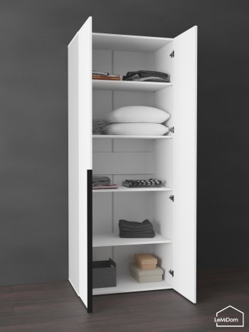 Шкаф Linnea MHR-2-2 2050х800х510 (Белый-М 11.1.2) в Заречном - zarechnyj.mebel-e96.ru