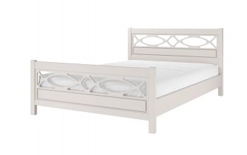 Кровать из массива Лоренса льняной (БМ) в Заречном - zarechnyj.mebel-e96.ru