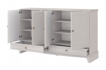 Комод 4 двери 2ящ. Лорето, льняной (БМ) в Заречном - zarechnyj.mebel-e96.ru