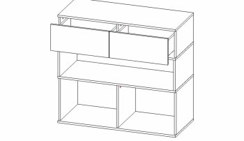 Стенка луксор (АстридМ) в Заречном - zarechnyj.mebel-e96.ru