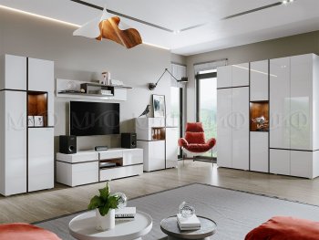 Стенка Мадера модульная (Миф) в Заречном - zarechnyj.mebel-e96.ru