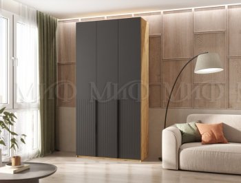Шкаф 1200 мм Марвэл крафт/графит (Миф) в Заречном - zarechnyj.mebel-e96.ru