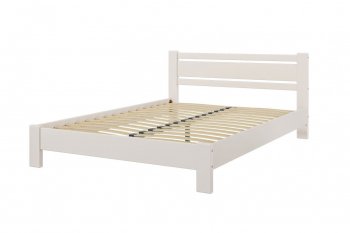 Кровать из массива Милс льняной (БМ) в Заречном - zarechnyj.mebel-e96.ru