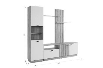 Стенка Моди К1 (Мебельсон) в Заречном - zarechnyj.mebel-e96.ru