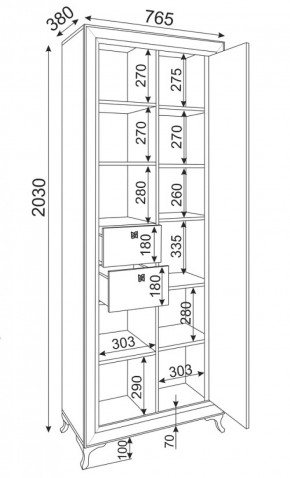 Библиотека Саванна М21 (Риннер) в Заречном - zarechnyj.mebel-e96.ru