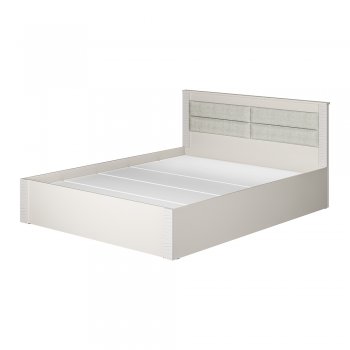 Кровать двуспальная Монако КР-16 кашемир (БТС) в Заречном - zarechnyj.mebel-e96.ru