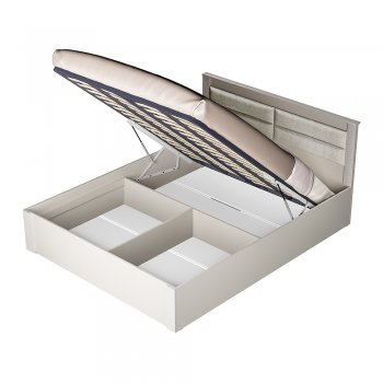 Кровать с подъемным механизмом Монако КР-16 Кашемир (БТС) в Заречном - zarechnyj.mebel-e96.ru