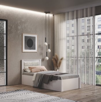 Кровать Монако КР-17 кашемир (БТС) в Заречном - zarechnyj.mebel-e96.ru