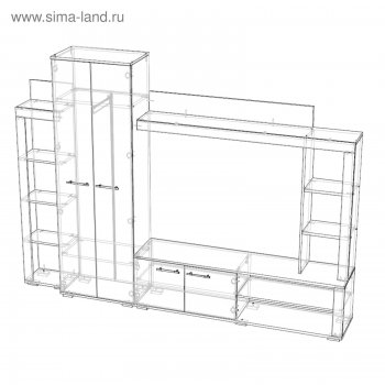 Стенка Монако (Лин) в Заречном - zarechnyj.mebel-e96.ru