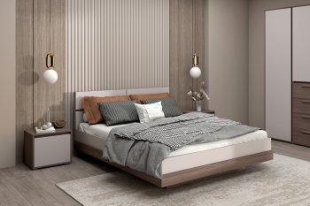Спальный гарнитур Ника, модульный (Зарон) в Заречном - zarechnyj.mebel-e96.ru