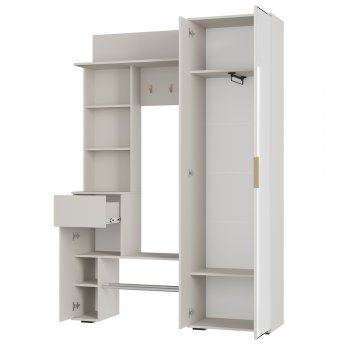 Прихожая Ницца ПР-04 Кашемир (БТС) в Заречном - zarechnyj.mebel-e96.ru