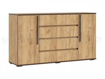 Комод 2 двери 4 ящика (1600) Норд, крафт (Миф) в Заречном - zarechnyj.mebel-e96.ru