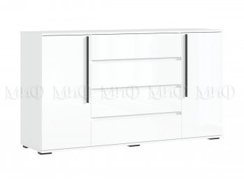 Комод 2 двери 4 ящика (1600) Норд, белый (Миф) в Заречном - zarechnyj.mebel-e96.ru