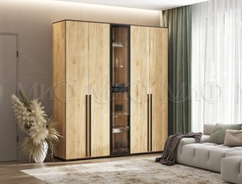 Шкаф Норд+ пенал со стеклом (Миф) в Заречном - zarechnyj.mebel-e96.ru