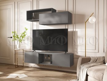 Стенка Норд-1 графит (Миф) в Заречном - zarechnyj.mebel-e96.ru