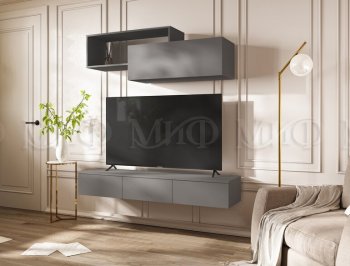 Стенка Норд-2 графит (Миф) в Заречном - zarechnyj.mebel-e96.ru