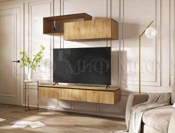 Стенка Норд-2 дуб крафт (Миф) в Заречном - zarechnyj.mebel-e96.ru