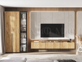 Стенка Норд дуб крафт (Миф) в Заречном - zarechnyj.mebel-e96.ru