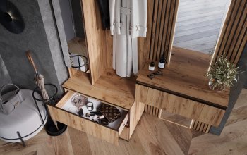 Шкаф 800+Тумба с зеркалом Норд (Миф) в Заречном - zarechnyj.mebel-e96.ru