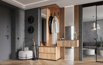 Прихожая+Тумба с зеркалом Норд (Миф) в Заречном - zarechnyj.mebel-e96.ru