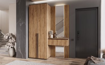 Шкаф 800+Тумба с зеркалом Норд (Миф) в Заречном - zarechnyj.mebel-e96.ru