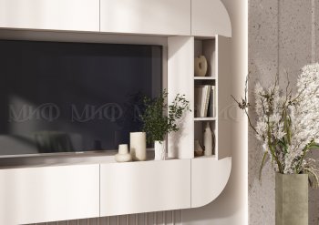 Стенка Норд (Зона ТВ), кашемир (Миф) в Заречном - zarechnyj.mebel-e96.ru