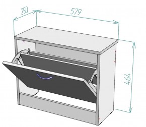 Обувница W1 (ДСС) в Заречном - zarechnyj.mebel-e96.ru