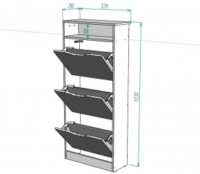 Обувница W10 (Белый) в Заречном - zarechnyj.mebel-e96.ru