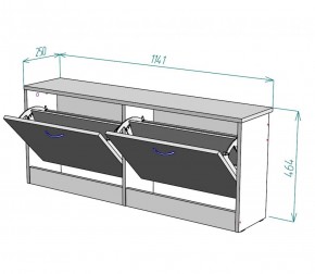 Обувница W19 (Белый) в Заречном - zarechnyj.mebel-e96.ru