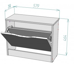 Обувница W2 (ДВ) в Заречном - zarechnyj.mebel-e96.ru