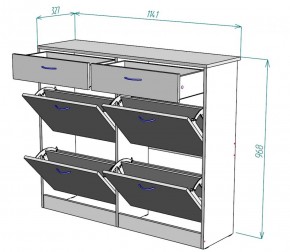 Обувница W25 (Белый) в Заречном - zarechnyj.mebel-e96.ru