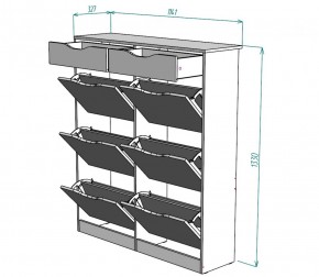 Обувница W28 (ДСС) в Заречном - zarechnyj.mebel-e96.ru