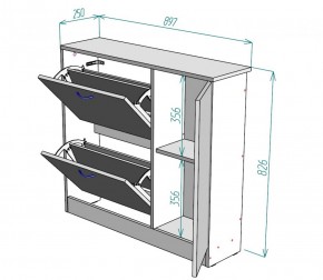 Обувница W31 (Белый) в Заречном - zarechnyj.mebel-e96.ru