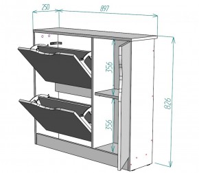 Обувница W32 (Белый) в Заречном - zarechnyj.mebel-e96.ru