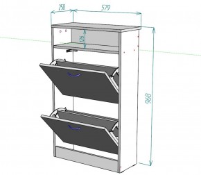 Обувница W5 (Белый) в Заречном - zarechnyj.mebel-e96.ru