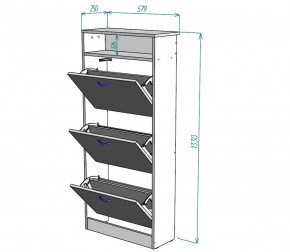 Обувница W9 (Белый) в Заречном - zarechnyj.mebel-e96.ru