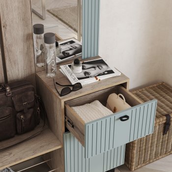 Прихожая Олива комп.1 шарли бриз (БТС) в Заречном - zarechnyj.mebel-e96.ru