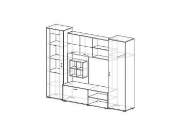 Стенка Оскар ясень шимо (Эра) в Заречном - zarechnyj.mebel-e96.ru