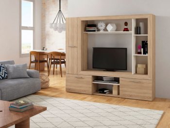 Стенка OSKAR3 дуб сонома (Генезис) в Заречном - zarechnyj.mebel-e96.ru