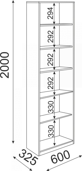 Библиотека Остин Модуль 05 (Риннер) в Заречном - zarechnyj.mebel-e96.ru