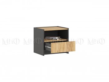 Тумба прикроватная Остин крафт/графит, 2 шт (Миф) в Заречном - zarechnyj.mebel-e96.ru