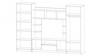 Стенка Палермо (Лин) в Заречном - zarechnyj.mebel-e96.ru