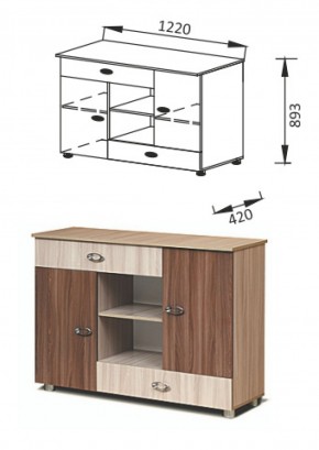 ПМ-11Комод Юниор-6 в Заречном - zarechnyj.mebel-e96.ru