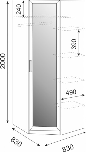 Подростковая мебель Волкер модульная (Риннер) в Заречном - zarechnyj.mebel-e96.ru